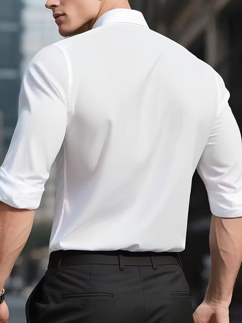 CAMICIA TECNICA SLIM ANTIMACCHIA