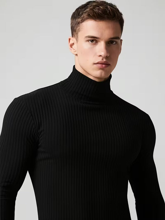 PULLOVER COLLO ALTO A COSTINE COMFORT