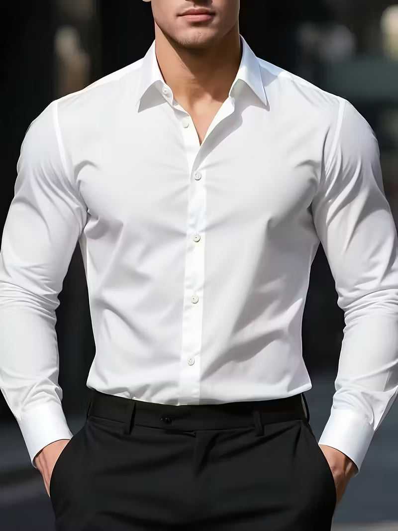 CAMICIA TECNICA SLIM ANTIMACCHIA