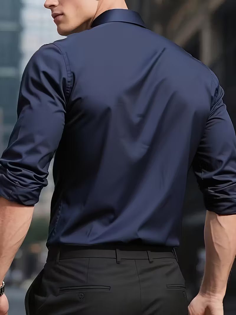 CAMICIA TECNICA SLIM ANTIMACCHIA