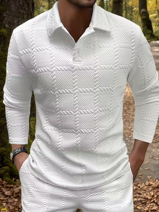 POLO JACQUARD MANICA LUNGA CHIC