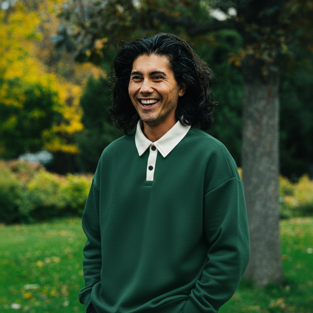 FELPA CON COLLETTO POLO