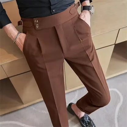 PANTALONE CASUAL SLIM FIT 2 BOTTONI STRINGA LATERALE
