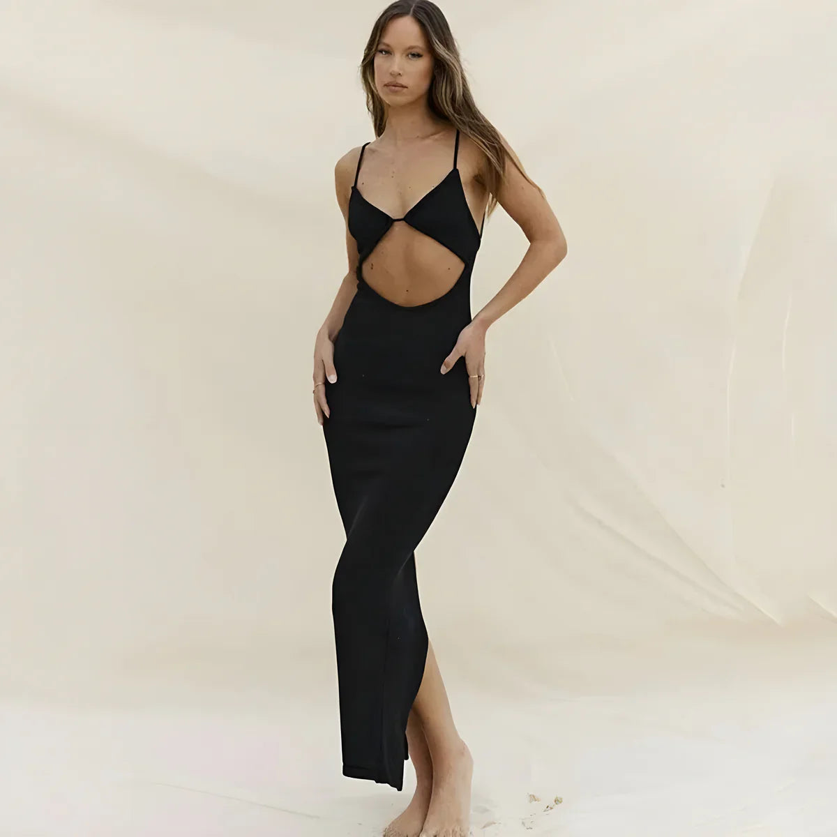 ABITO ELEGANTE SENZA MANICHE BIANCO