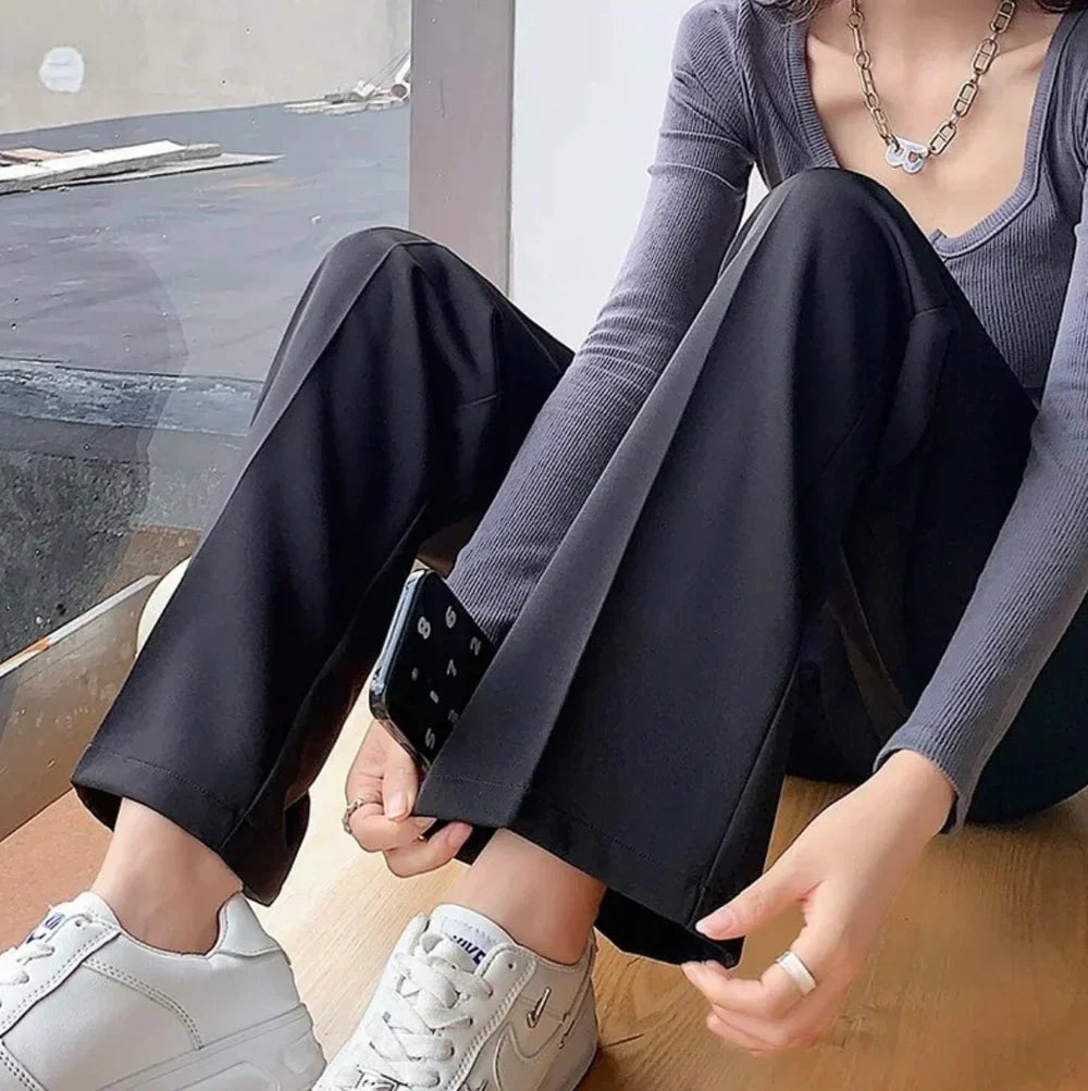 PANTALONI A GAMBA DRITTA