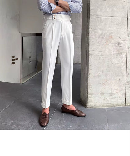 PANTALONI SLIM FIT 2 BOTTONI