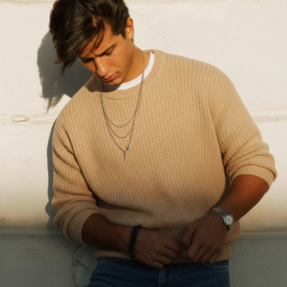 MAGLIONE GIROCOLLO A COSTE