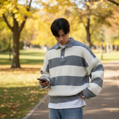 MAGLIONE A RIGHE AUTUNNALE