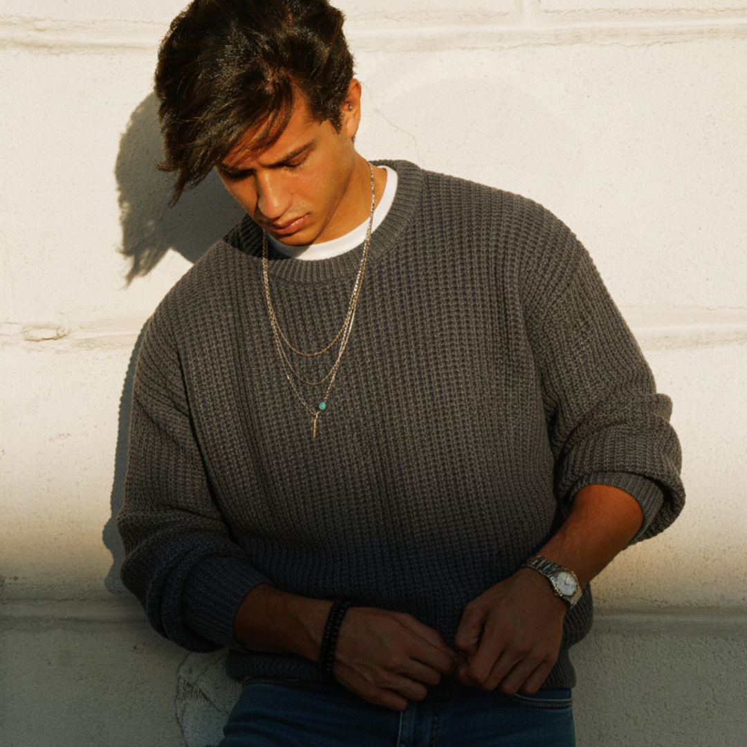 MAGLIONE GIROCOLLO A COSTE