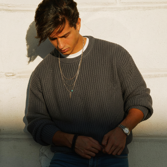 MAGLIONE GIROCOLLO A COSTE