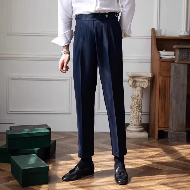 PANTALONI A VITA ALTA STILE CAPRI