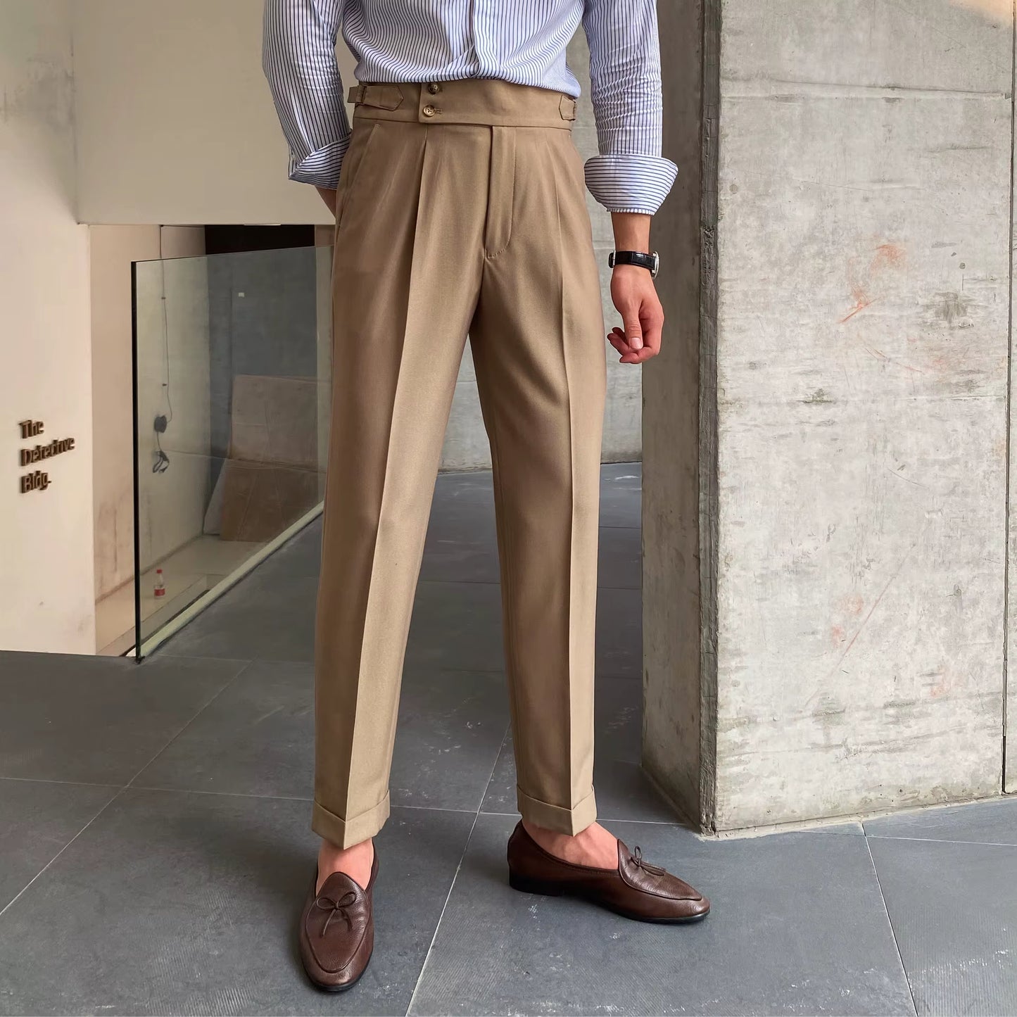 PANTALONI SLIM FIT 2 BOTTONI