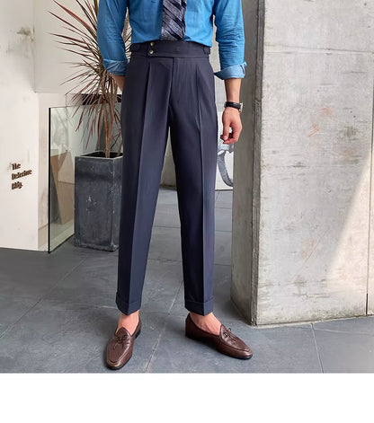 PANTALONI SLIM FIT 2 BOTTONI