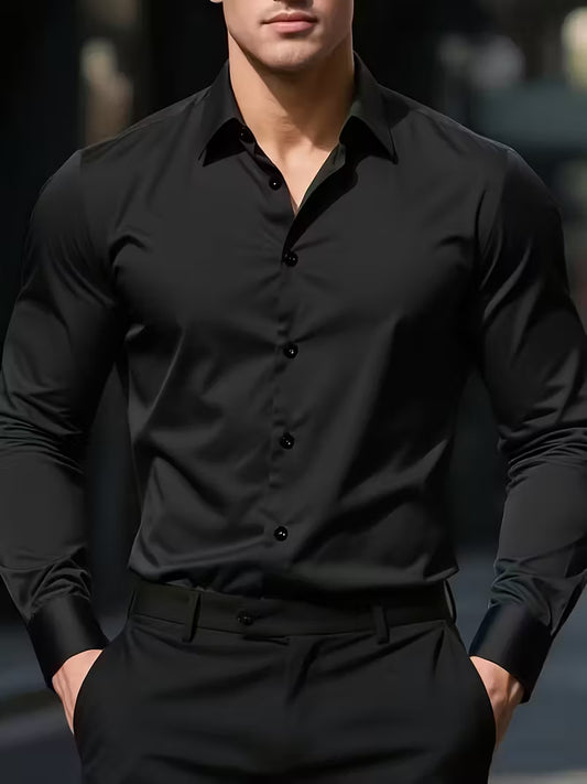 CAMICIA TECNICA SLIM ANTIMACCHIA